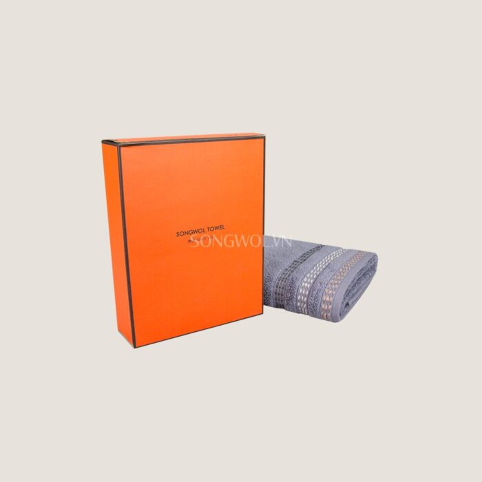 Khăn quà tặng cotton MODERN STITCH – Hộp 1 khăn mặt 40x80cm