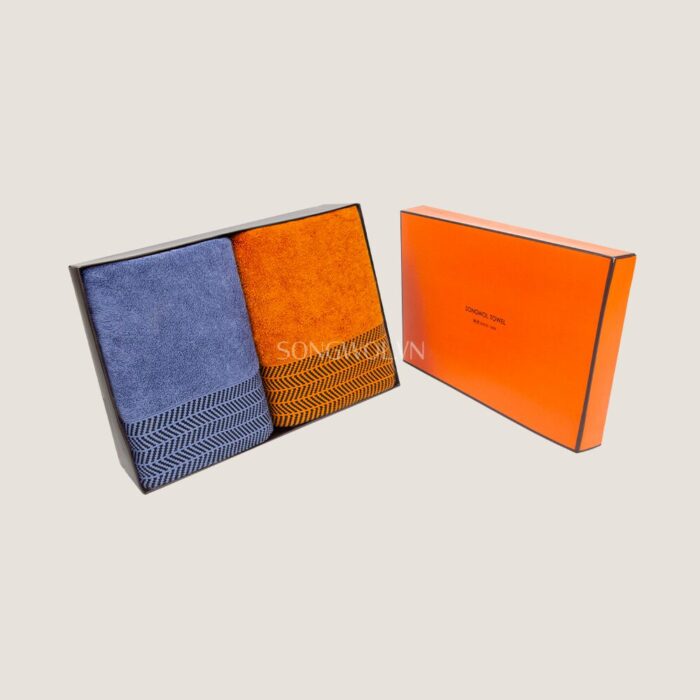 Khăn quà tặng cotton TG ARROW – Hộp 2 khăn tắm 70x135cm