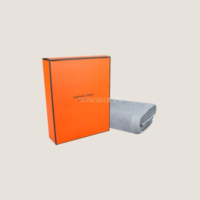 Khăn quà tặng cotton LIGHT MUJI – Hộp 1 khăn mặt 40x80cm