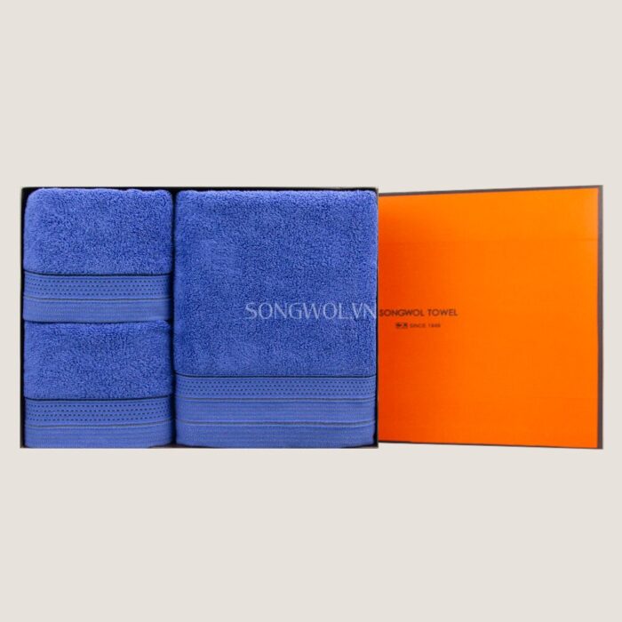 Khăn quà tặng cotton LINE NTW8 13H – Hộp 3 khăn: khăn tắm + 2 khăn mặt