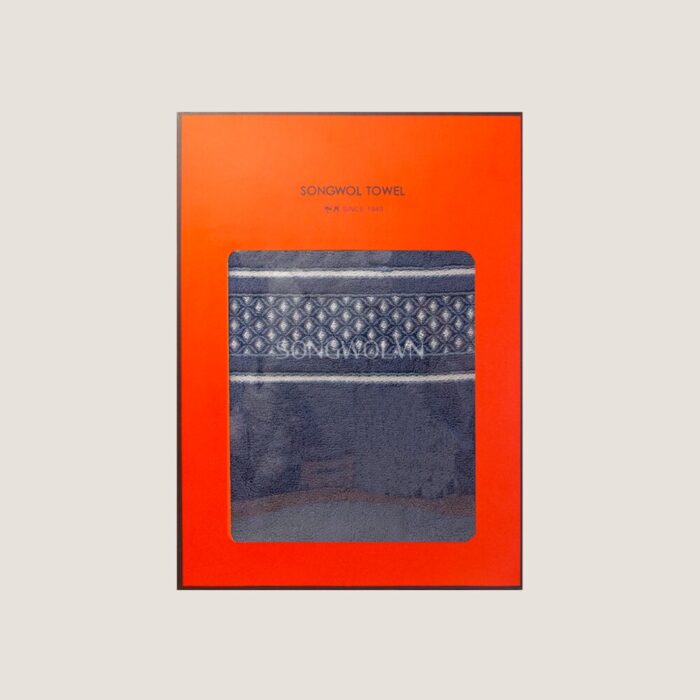 Khăn quà tặng sợi tre DOUBLE DIAMOND – Hộp 1 khăn tắm 68x135cm